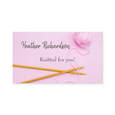 Knitting pink yarn crafting hobby knitter wool