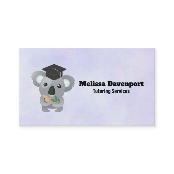 Koala Bear in Graduation Cap Tutor Calling Card