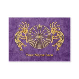KOKOPELLI / MAN IN THE MAZE gold + your ideas