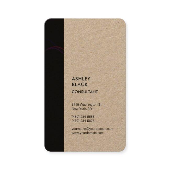 Kraft Black Stripe Minimalist Modern Style Simple