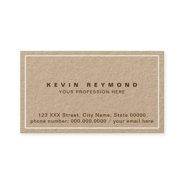 Kraft  printed only at front side