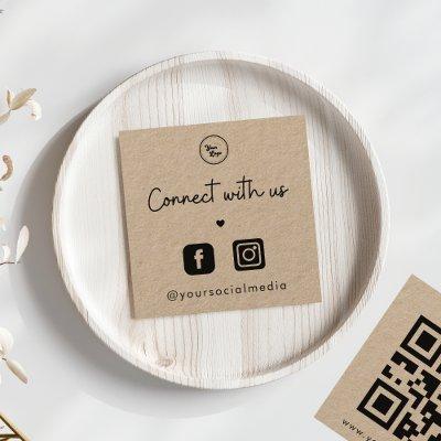 Kraft Connect with Us Heart 2 Social Media QR Code Square