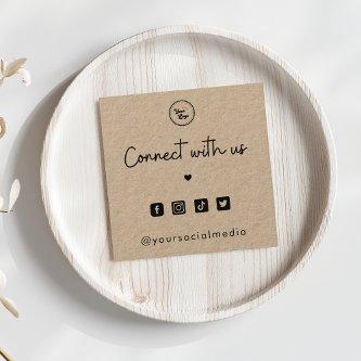Kraft Connect with Us Heart 4 Social Media QR Code Square