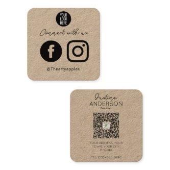 Kraft Connect with Us Social Media QR Code Square
