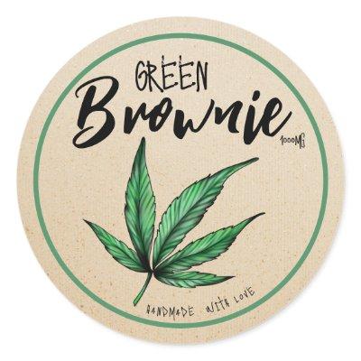 Kraft Green Brownie Edibles label
