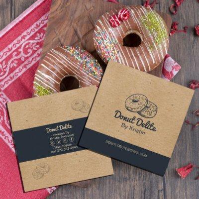kraft Paper Donut Square