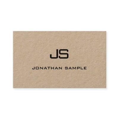 Kraft Paper Modern Professional Monogram Elegant