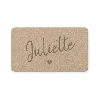 Kraft Paper Simple Plain Handmade Gifts Signature