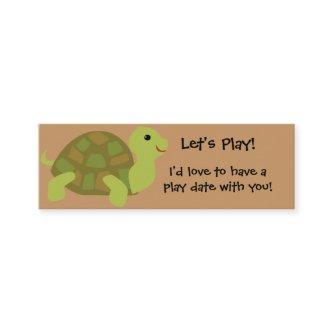 KRW Custom Cute Turtle Play Date Card
