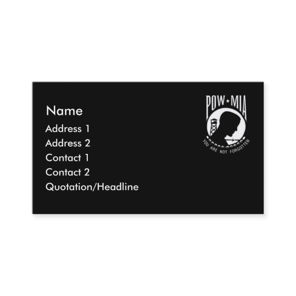 KRW POW MIA Black