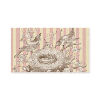 La Petite Famille on pink and cream background
