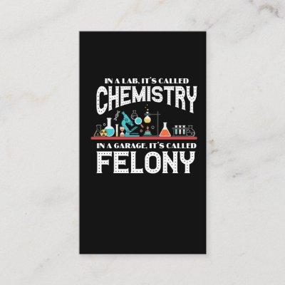 Lab Chemistry Teacher Garage Felony Crime Chemist