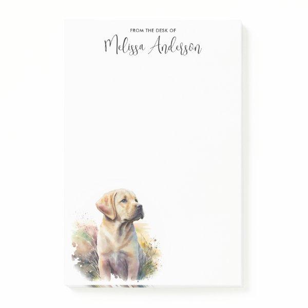 Labrador Puppy Retriever Personalized Dog Lover Post-it Notes