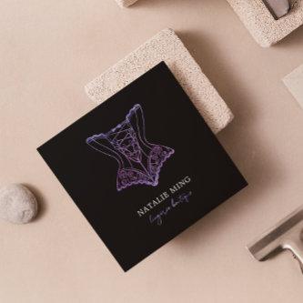 Lace Lingerie Boutique Logo Purple