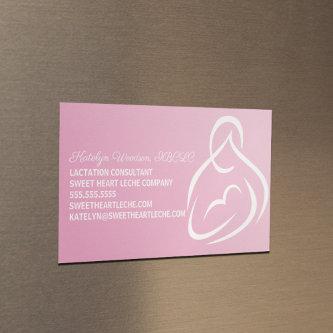 Lactation Consultant Pink Breastfeeding Class  Magnet