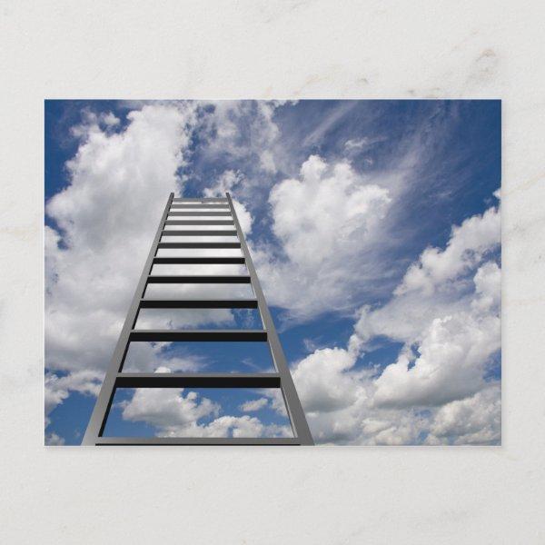 Ladder to Success Postcard