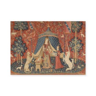 Lady And The Unicorn Middle Ages Vintage Tapestry