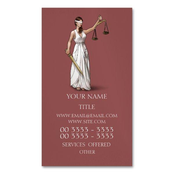 Lady Justice - Marsala  Magnet