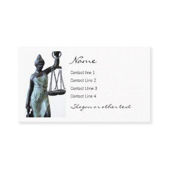 Lady of Justice holding the scales of justice