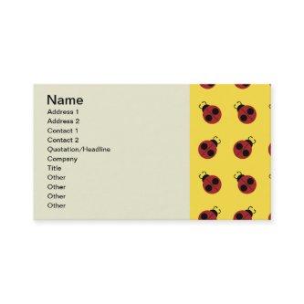 Ladybug 60s retro cool red yellow