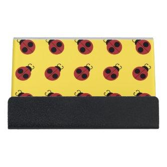 Ladybug 60s retro cool red yellow desk  holder