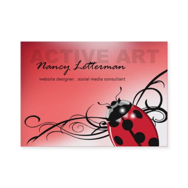 Ladybug  template (red)
