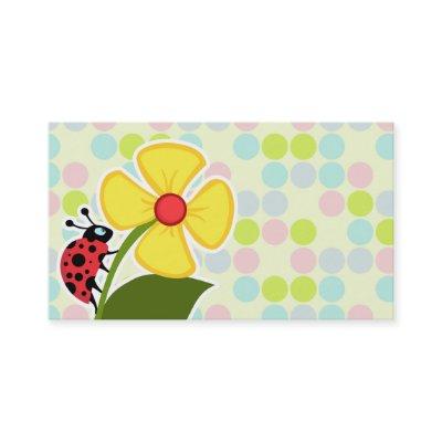 Ladybug Pastel Colors, Polka Dot