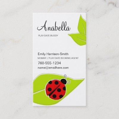 Ladybug Play Date Cards