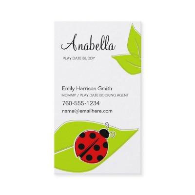 Ladybug Play Date Cards