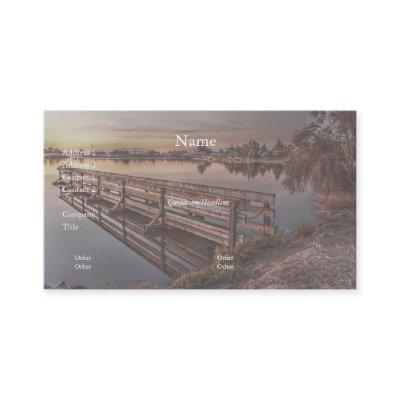 Lake Dock at Sunrise