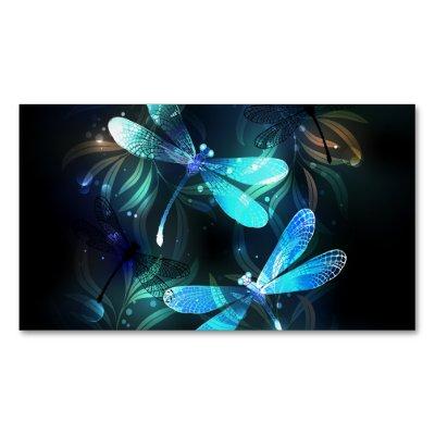 Lake Glowing Dragonflies  Magnet