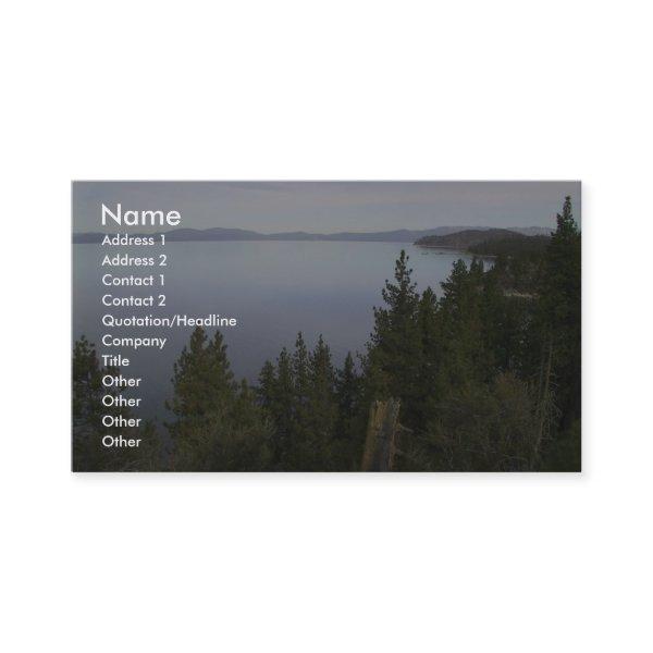 Lake Tahoe With Pine Trees