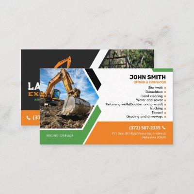 Land clearing, Excavation,Landscaping,Construction