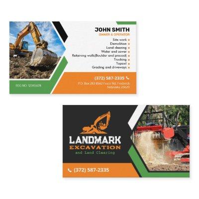 Land clearing, Excavation,Landscaping,Construction