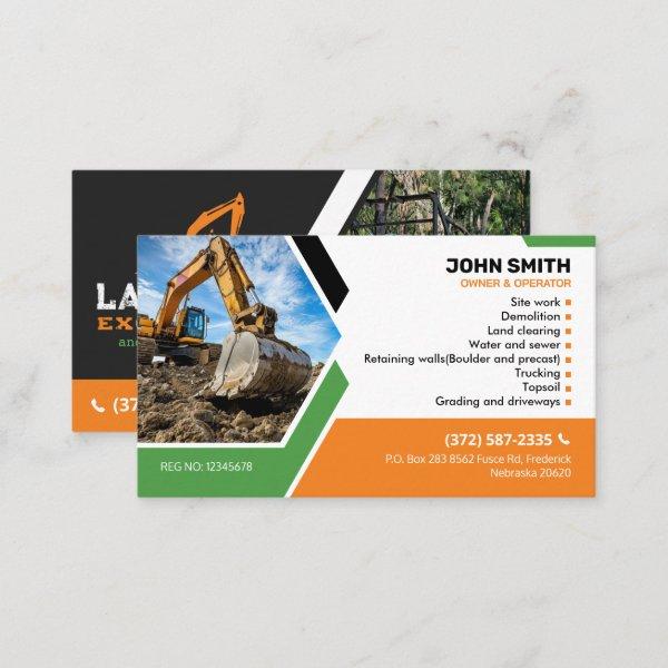 Land clearing, Excavation,Landscaping,Construction
