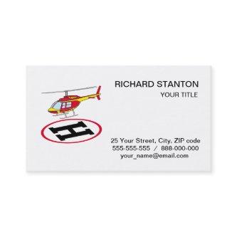 Landing helicopter