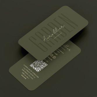 Landscape Gardener Botanist Arborist Green Modern