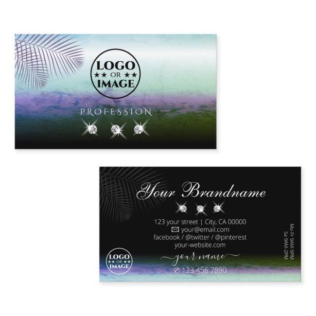 Landscape Watercolors Sparkling Diamonds with Logo