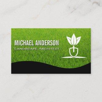 Landscaping Gardening Logo | Lawnmower Grass