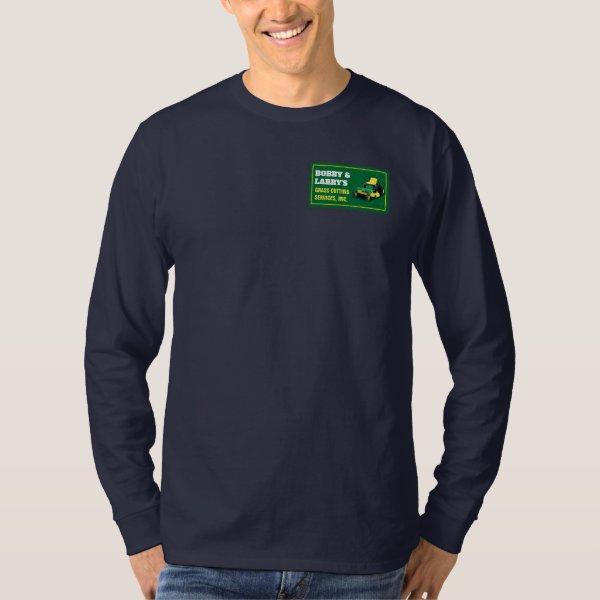 Landscaping Lawn Care Grass Cutting Template Dri T-Shirt