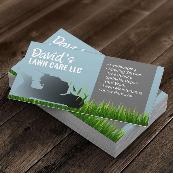 Landscaping & Lawn Care Service Mint Blue
