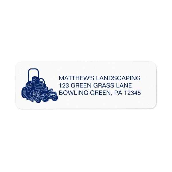 Landscaping Lawn Mowing Business Return Address Label