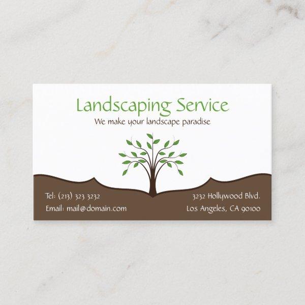 Landscaping Service Elegant Tree Nature Logo