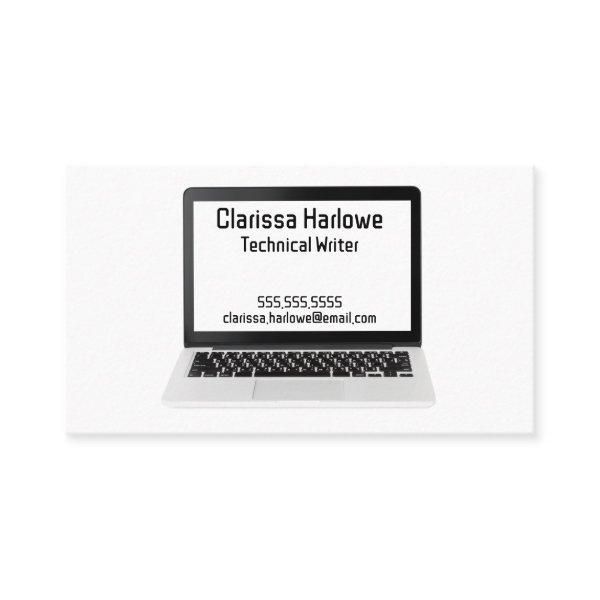 Laptop Computer Technical Writer Programmer IT