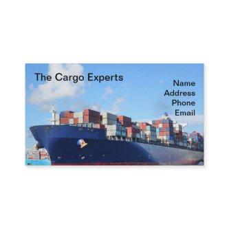 Large Container Ship in Industrial Port