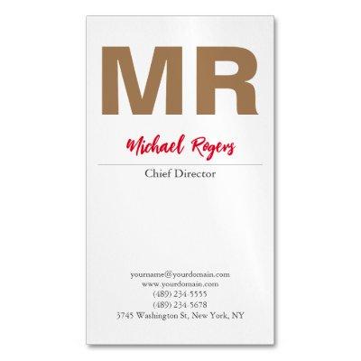 Large Modern Monogram Professional  Magnet