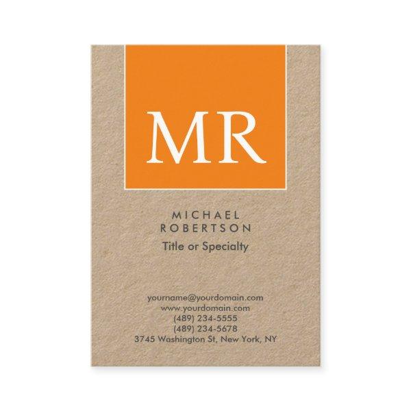 Large Modern Monogram Professional Premium Kraft