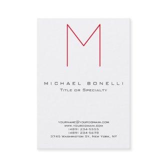 Large Monogram Red Calligraphy