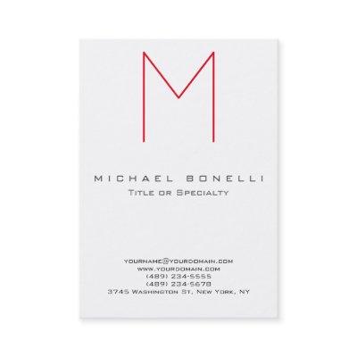 Large Monogram Red Calligraphy