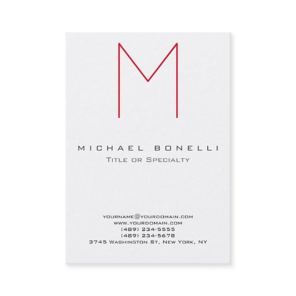 Large Monogram Red Calligraphy